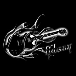 gibson sublimation guitar t-shirt