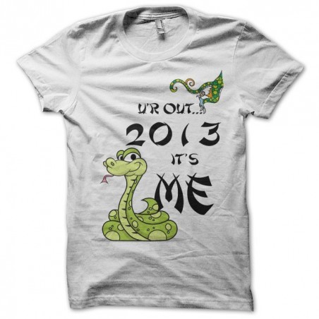 Chinese new year t-shirt white snake sublimation