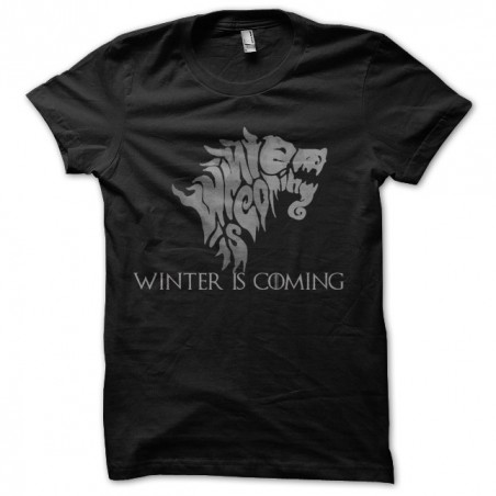 winter t-shirt approaches the game of throne series in black sublimation