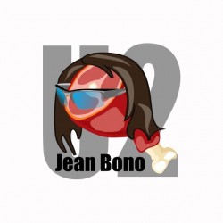 Tee shirt U2 parodie Jean Bono  sublimation