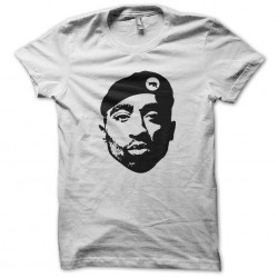 Tupac Black Panther white sublimation t-shirt