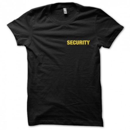 Police black sublimation security t-shirt