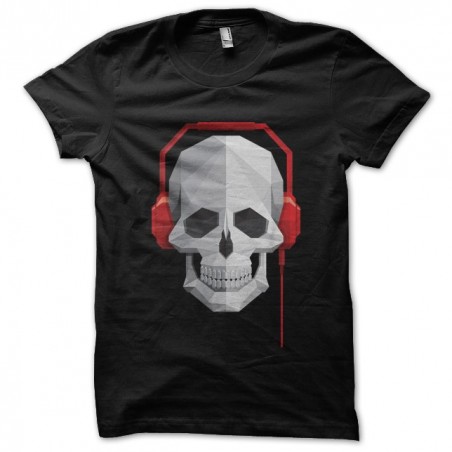 shirt music skull black sublimation
