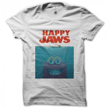 happy jaws white sublimation shirt