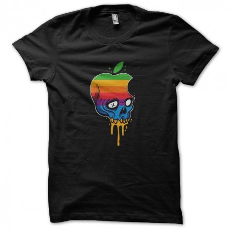 shirt skeleton apple crane black sublimation