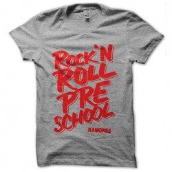 tee shirt the ramones rock n roll gris sublimation