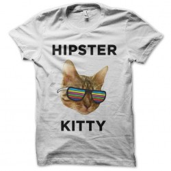 tee shirt hipster kitty  sublimation