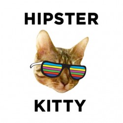 tee shirt hipster kitty  sublimation