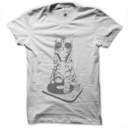 tee shirt dj cat miaow  sublimation