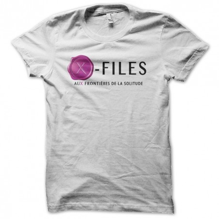 Xfiles shirt at the borders of lonely white sublimation