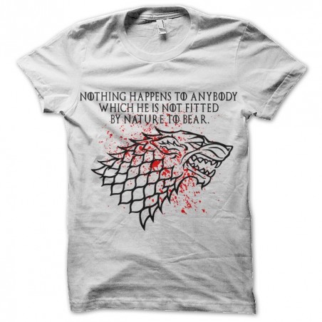 Game of thrones shirt - Stark white sublimation