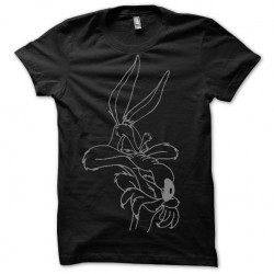 Coyote sublimation black T-shirt