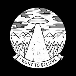 shirt i want to believe black sublimation x-files