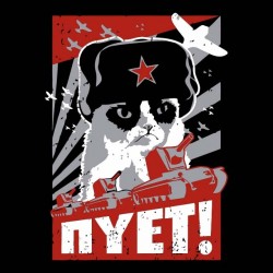 black communist cat sublimation shirt