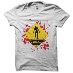 Beware of the Walkin Dead T-Shirt white sublimation