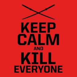 tee shirt keep calm and kill everyone deadpool sublimation