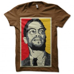 shirt malcolm x wide brown...