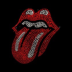 tee shirt rolling stones strass sublimation