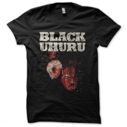 Black Uhuru artwork black sublimation t-shirt