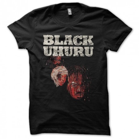 Tee shirt Black Uhuru artwork  sublimation