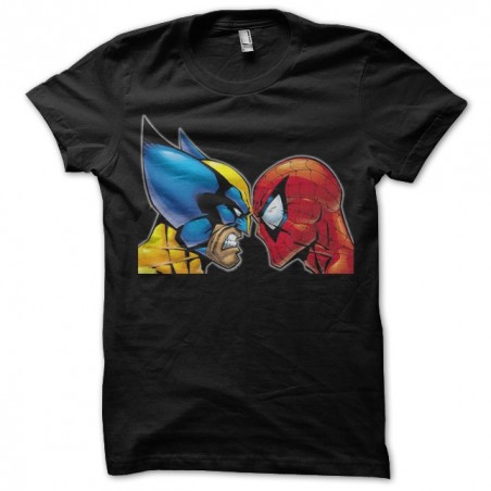 Tee shirt Wolverine contre Spiderman  sublimation