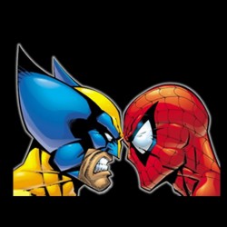 Tee shirt Wolverine contre Spiderman  sublimation