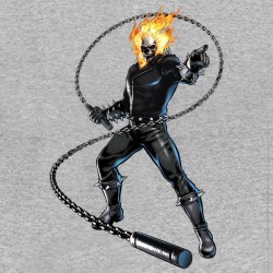 tee shirt Ghost rider gris sublimation