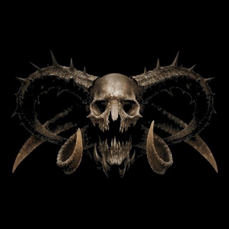 T-shirt black Demonskull sublimation