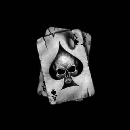 Tee shirt  Poker card skull sublimation