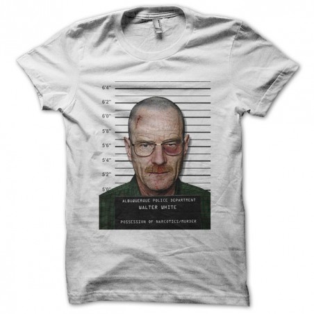 T-shirt Breaking Bad Walter White font white face sublimation