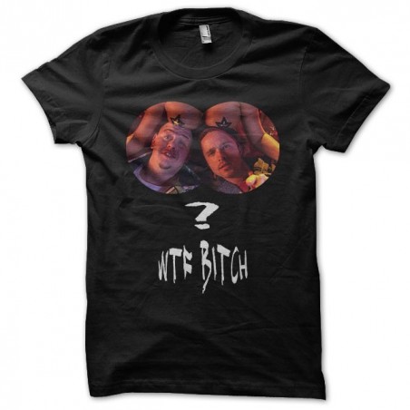 Breaking Bad Pinkman T-shirt WTF Bitch black sublimation