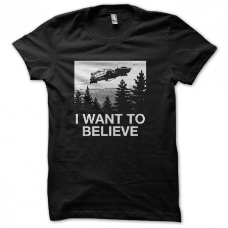 tee shirt i want to believe delorean sublimation