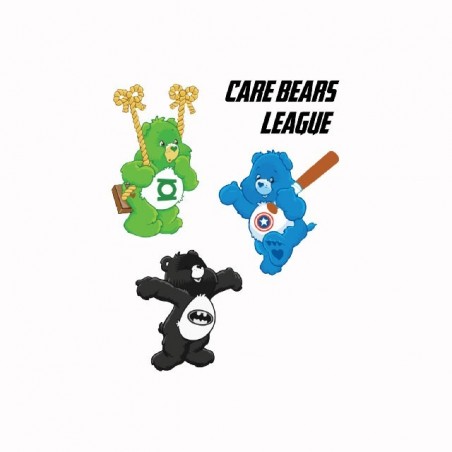 Care Bears League parody care t-shirt white sublimation