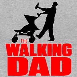 walking shirt dad is dead sublimation