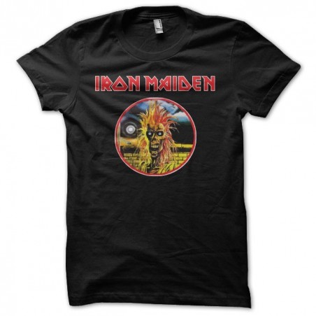 Iron Maiden fan art black sublimation t-shirt