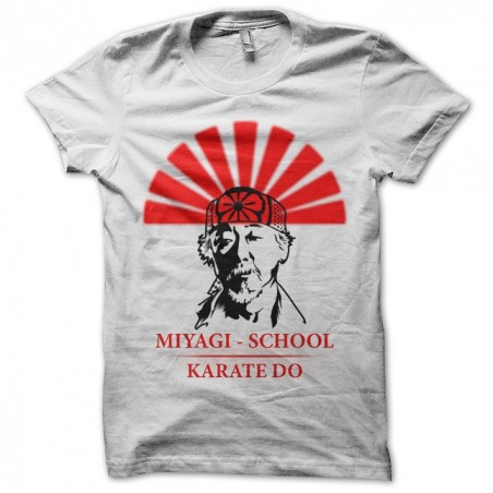 miyagi school white sublimation shirt