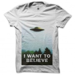 tee shirt i want to believe x-files original sublimation