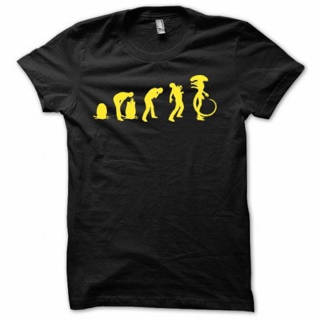 Alien evolution xenomorphic yellow and black sublimation egg t-shirt
