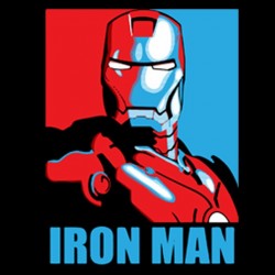 Tee shirt Ironman façon drapeau obama  sublimation