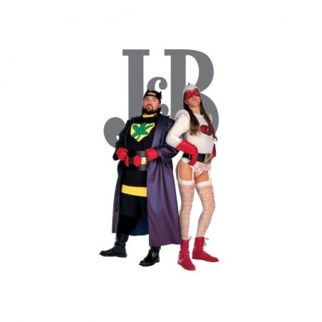 T-shirt Jay and Silent Bob Bluntman humor version in white sublimation