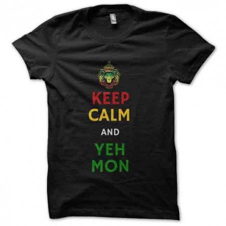 tee shirt yeah mon rasta keep calm sublimation