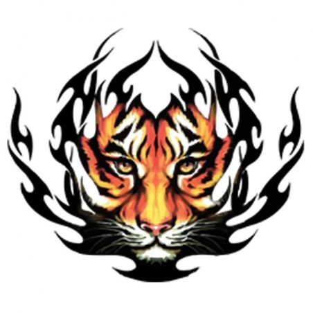 Graphic tiger tattoo t-shirt white sublimation