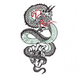 Tee shirt tatouage de dragon chinois  sublimation