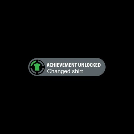 Achievement Unlocked T-shirt Changed Shirt black sublimation