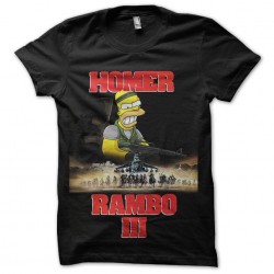 tee shirt rambo homer simpson sublimation