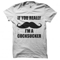 tee shirt moustache cocksucker hipster sublimation