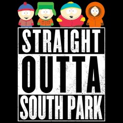 Straight outta South Park T-Shirt sublimation