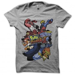 gray sublimation PokeFighter shirt