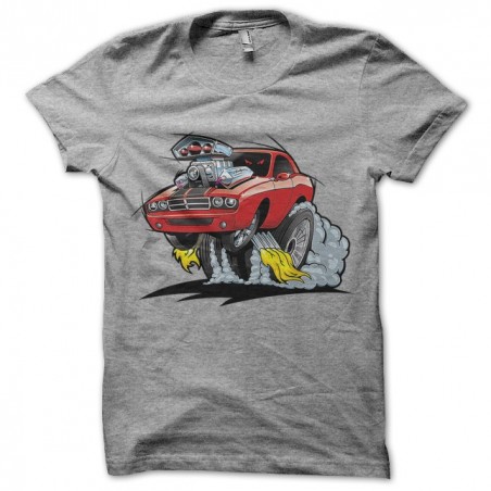 gray muscle car shirt sublimation