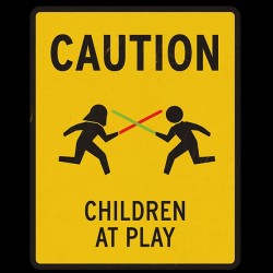 shirt caution children play black sublimation